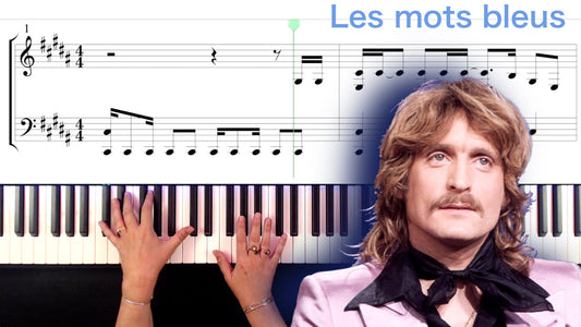 Scrolling Score Tutorial: Les mots bleus