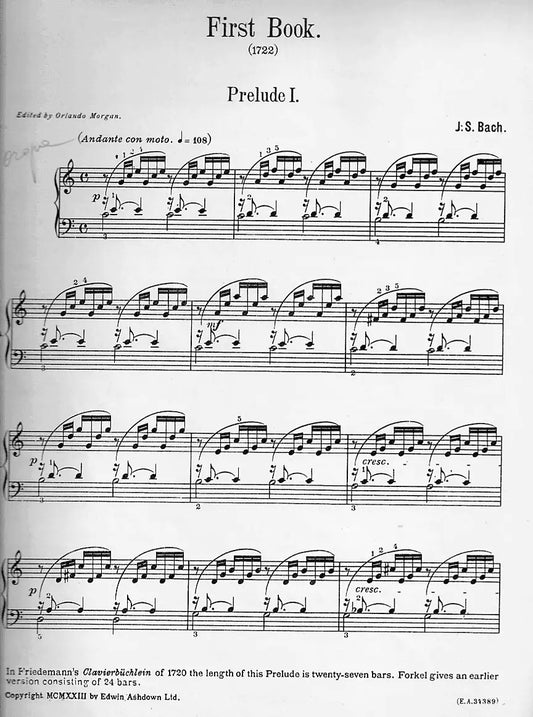 Prelude 1 in C Major, WTC I β Piano Sheet Music Now Available