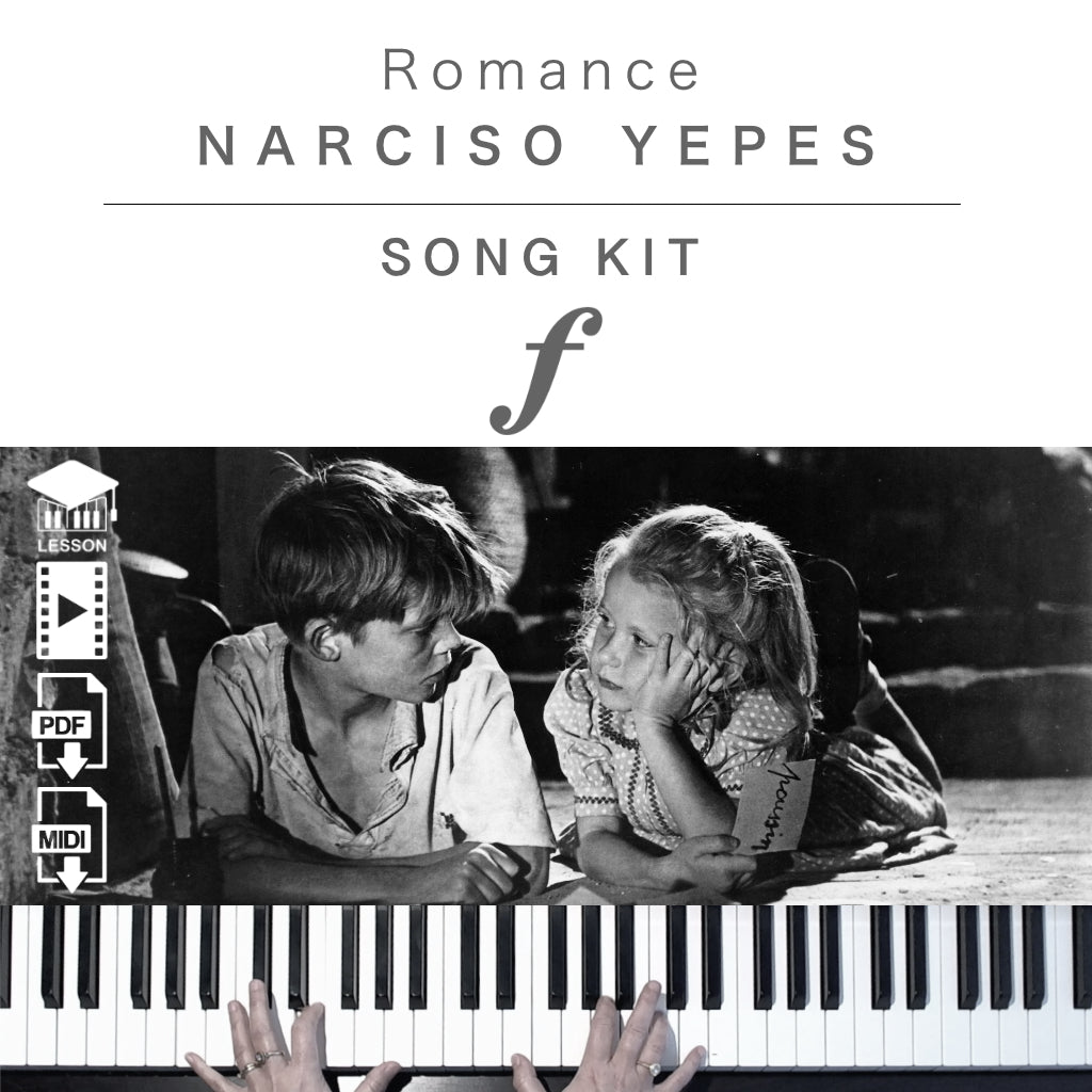 Piano Kit with all the learning resources you need to learn and master “Romance” on piano.