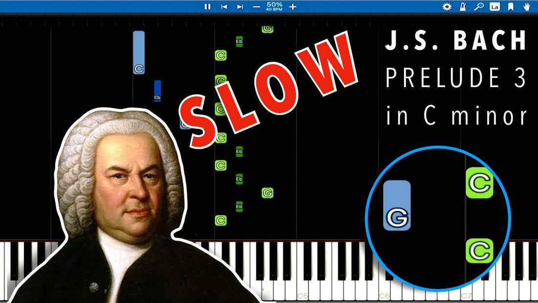 Synthesia-type Tutorial: Prelude n. 3 in C Minor
