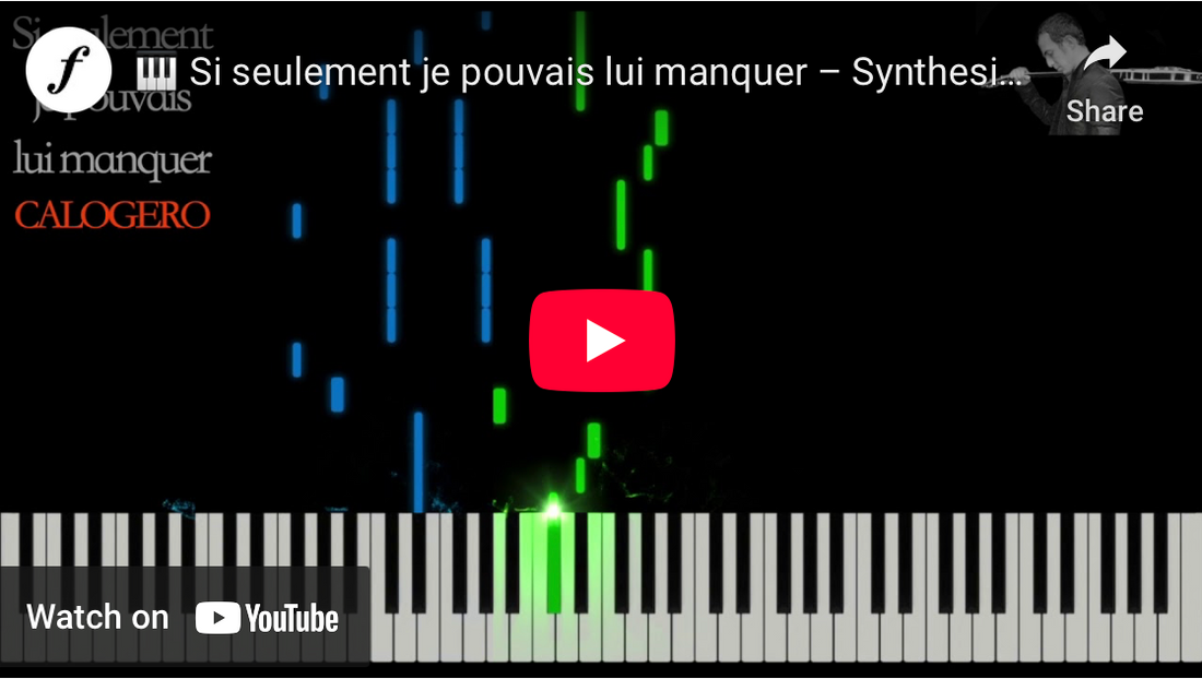 Synthesia-type Tutorial: Si seulement je pouvais lui manquer