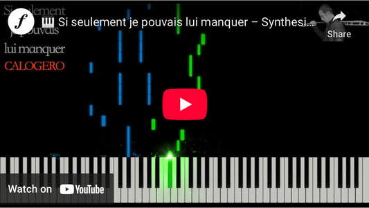 Synthesia-type Tutorial: Si seulement je pouvais lui manquer