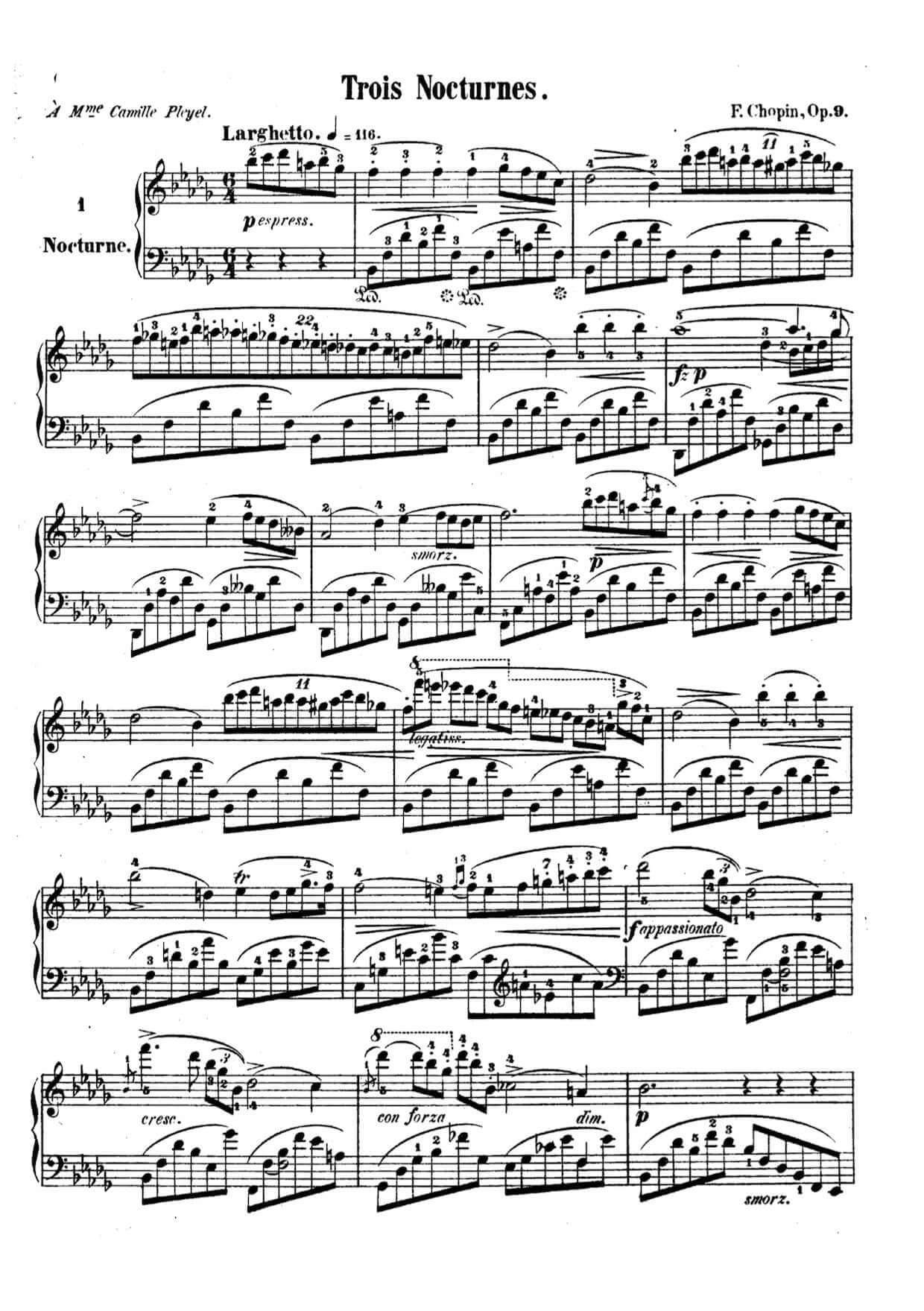 Nocturne Op. 9 n1 – Chopin - FREE Piano Sheet Music Download