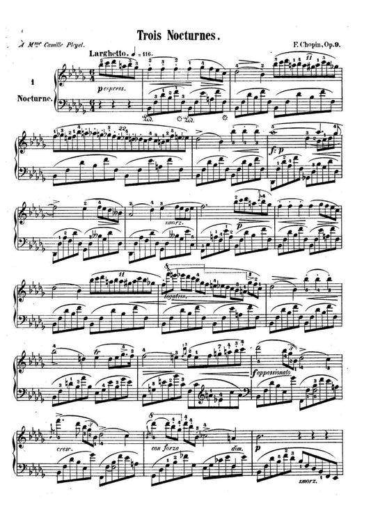 Nocturne Op. 9 n1 – Chopin - FREE Piano Sheet Music Download