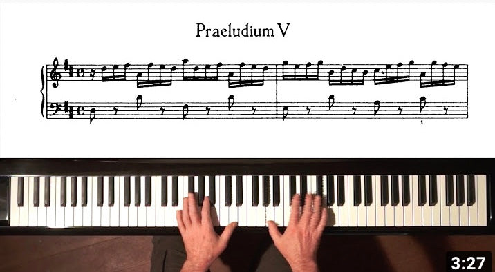 Scrolling Score Tutorial: Prelude No. 5 in D Major, BWV 850, WTC I