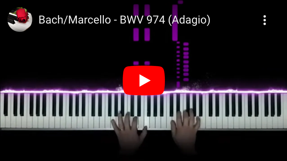 Synthesia-type Tutorial: Adagio in D minor