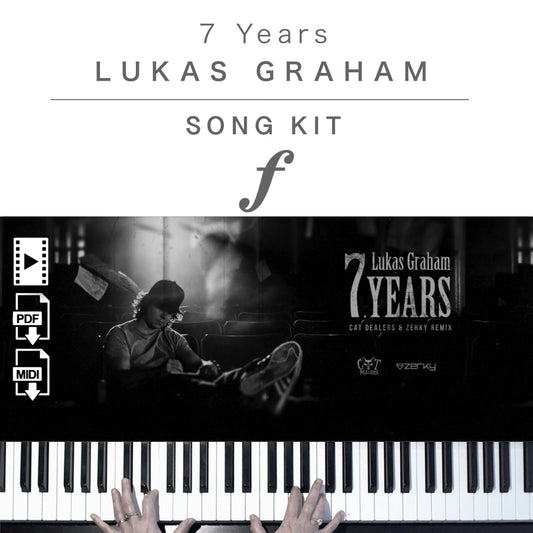 Piano Kit with all the learning resources you need to learn and master “7 Years” on piano.