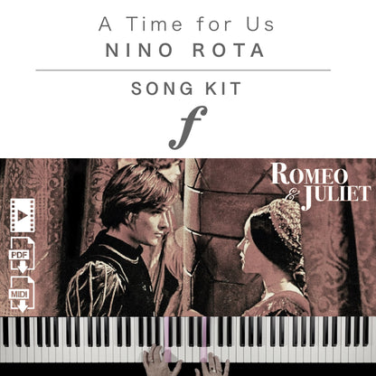 Piano Kit with all the learning resources you need to learn and master “A time for us – Romeo Juliet Love Theme” on piano.