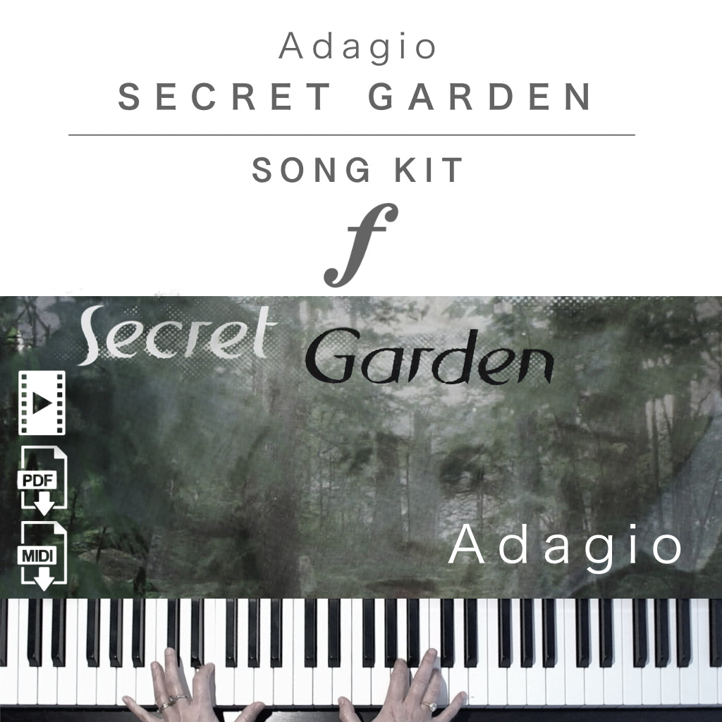 Piano Kit with all the learning resources you need to learn and master “Adagio” on piano.