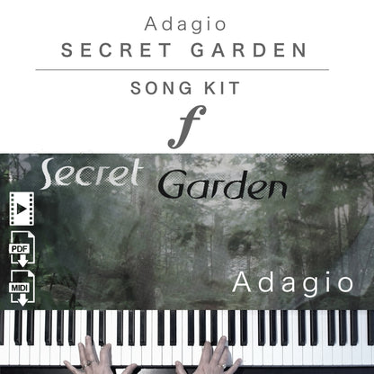 Piano Kit with all the learning resources you need to learn and master “Adagio” on piano.