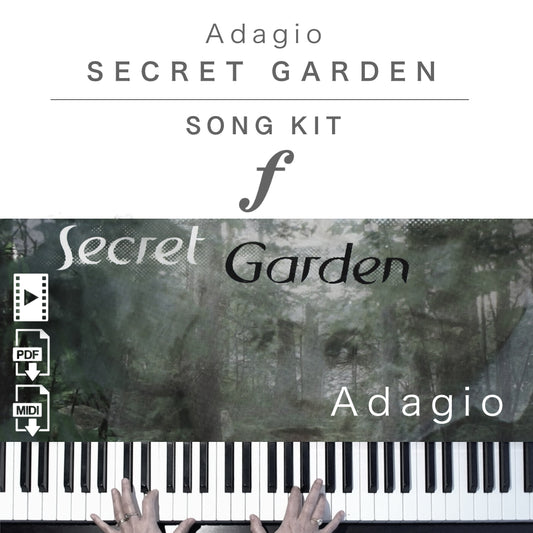 Piano Kit with all the learning resources you need to learn and master “Adagio” on piano.