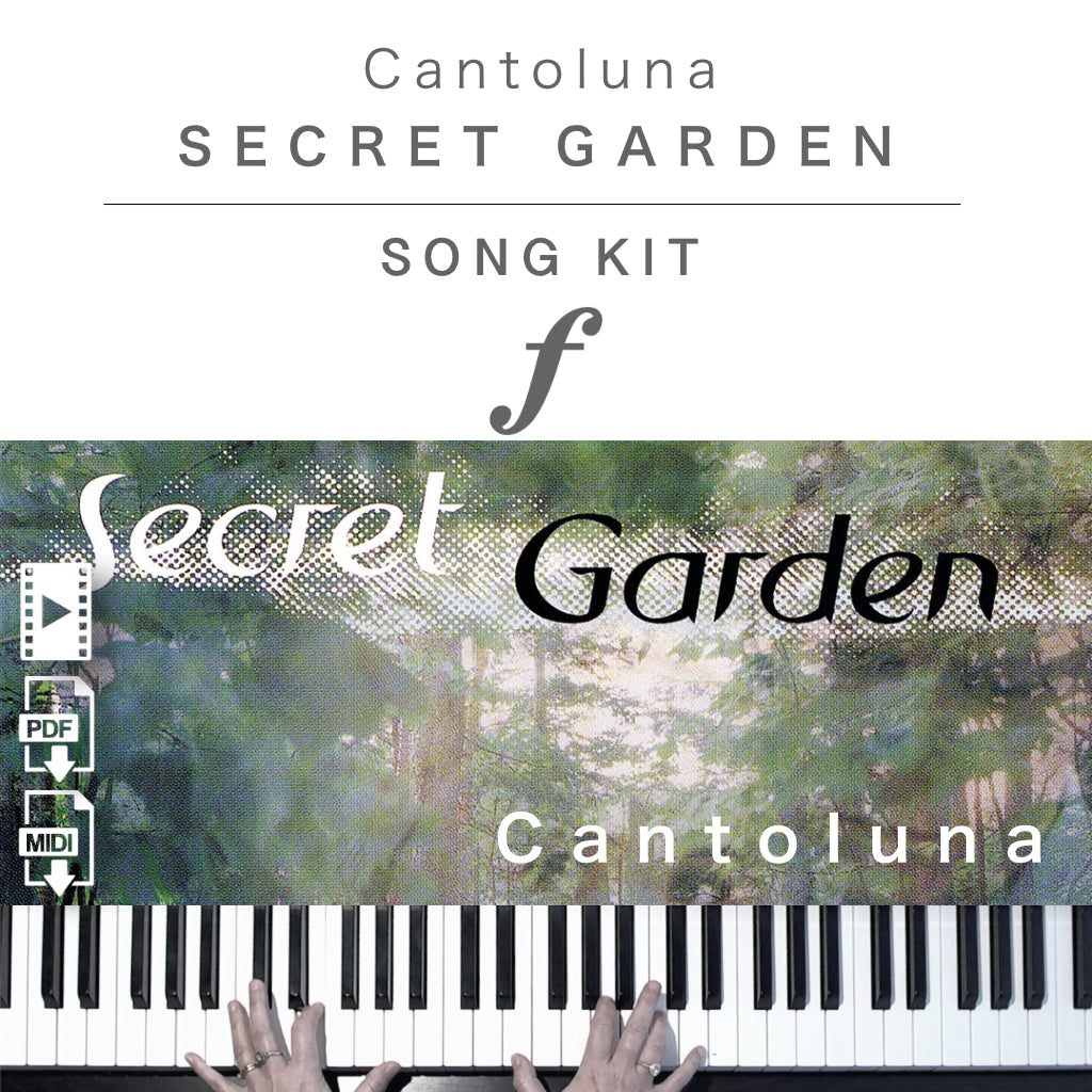 Piano Kit with all the learning resources you need to learn and master “Cantoluna” on piano.