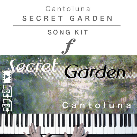 Piano Kit with all the learning resources you need to learn and master “Cantoluna” on piano.