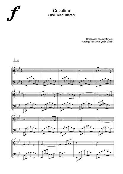 Cavatina – Piano Sheet Music (PDF Download)