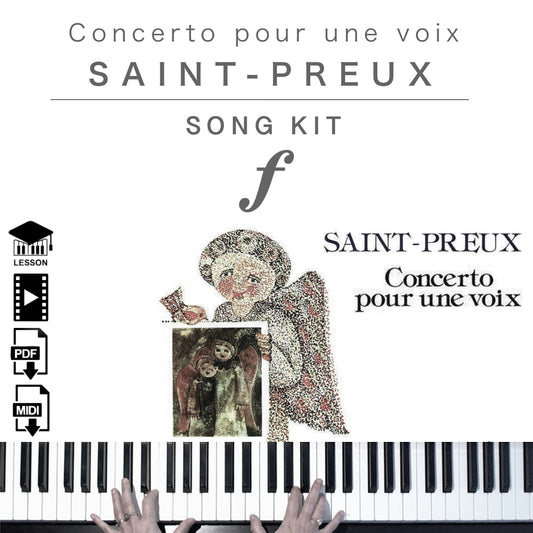 Piano Kit with all the learning resources you need to learn and master “Concerto pour une voix” on piano.