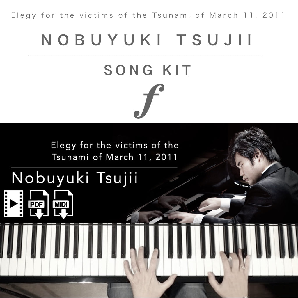 Piano Kit with all the learning resources you need to learn and master “Elegy for the victims of the Tsunami of March 11, 2011” on piano.