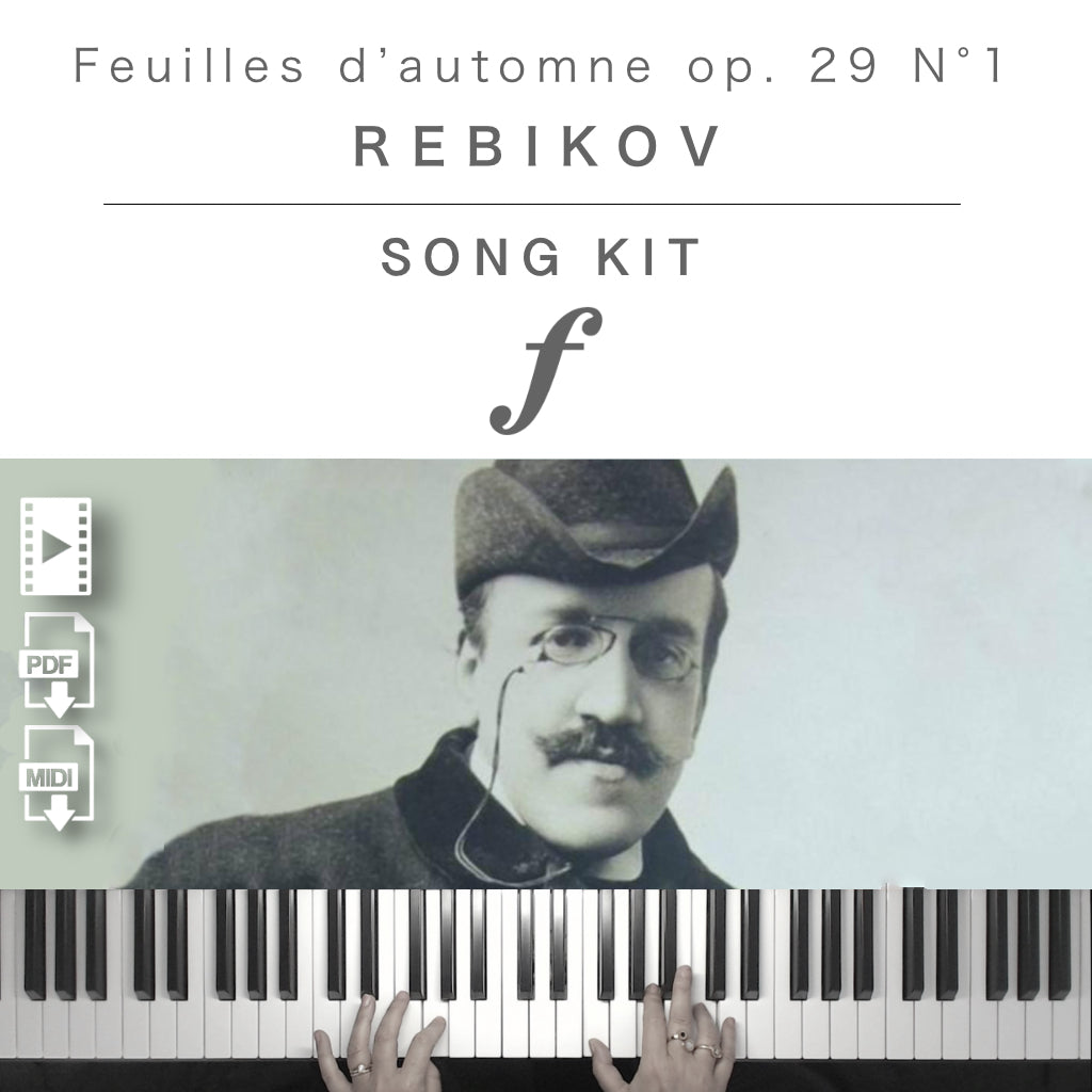 Piano Kit with all the learning resources you need to learn and master “Autumn Leaves op. 29 N°1” on piano.