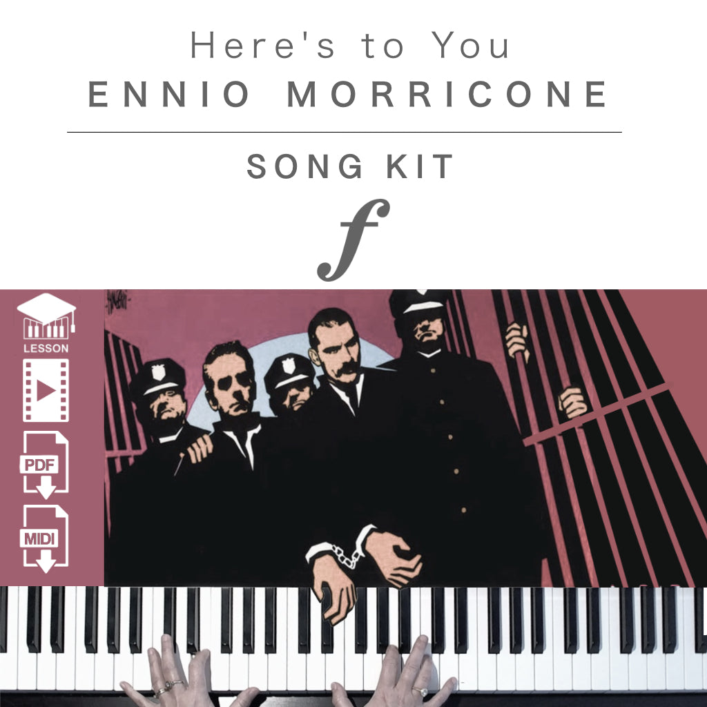 Piano Kit with all the learning resources you need to learn and master “Here’s to you” on piano.