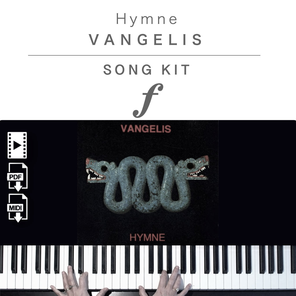 Piano Kit with all the learning resources you need to learn and master “Hymne” on piano.