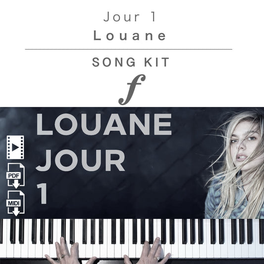 Piano Kit with all the learning resources you need to learn and master “Jour 1” on piano.