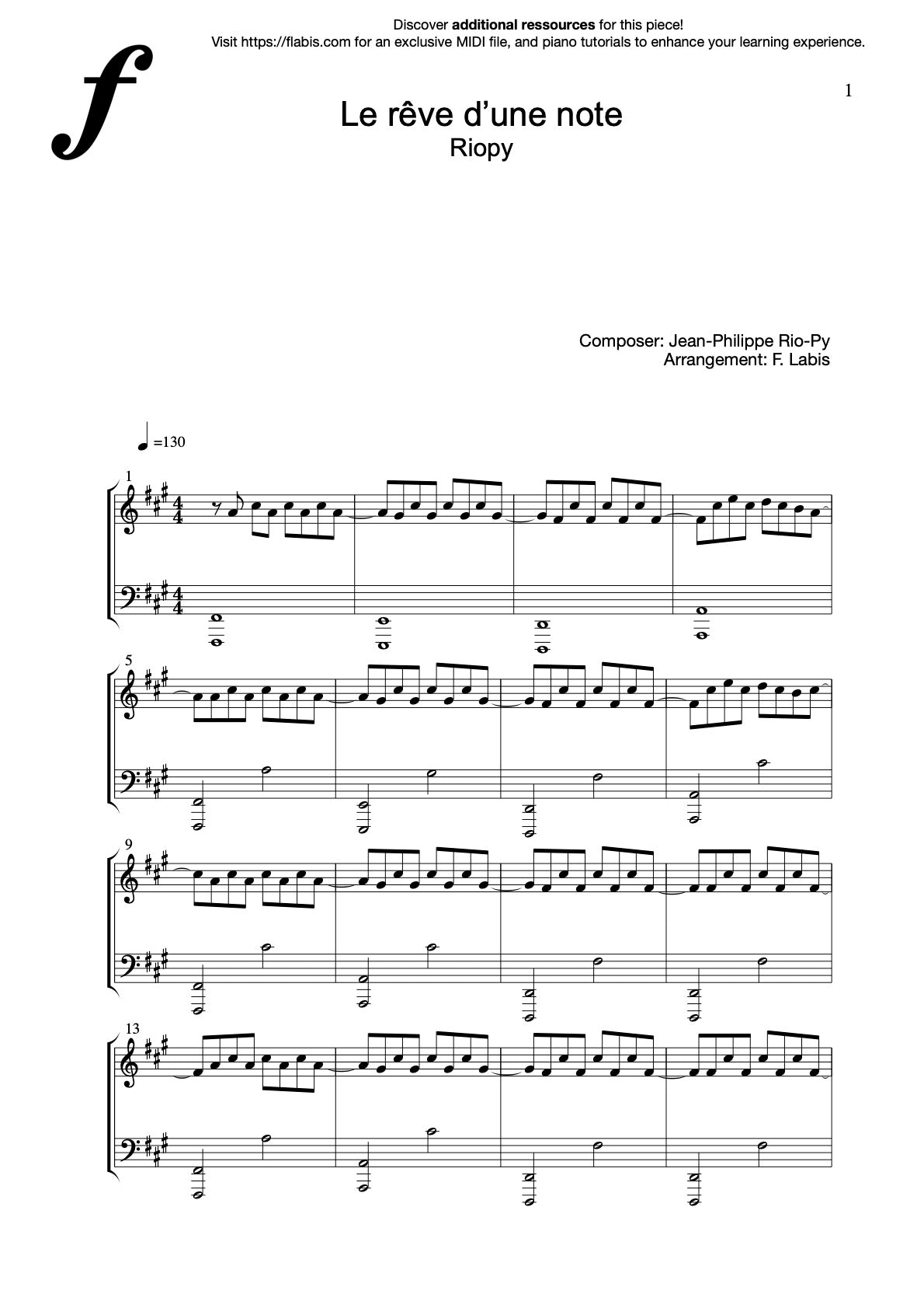 Le rêve d’une note
