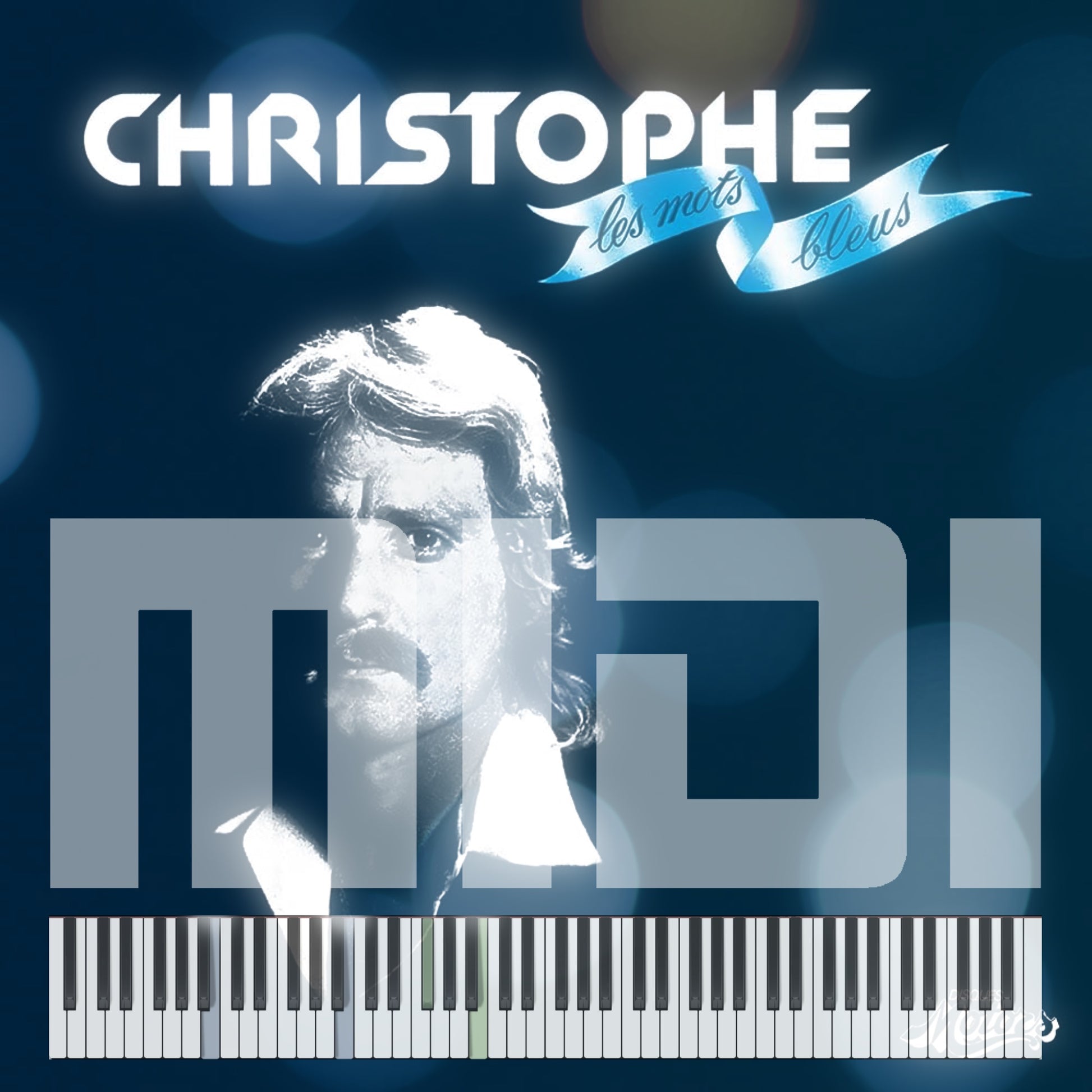 Les mots bleus - Christophe - MIDI File
