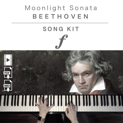 Piano Kit with all the learning resources you need to learn and master “Moonlight Sonata” on piano.