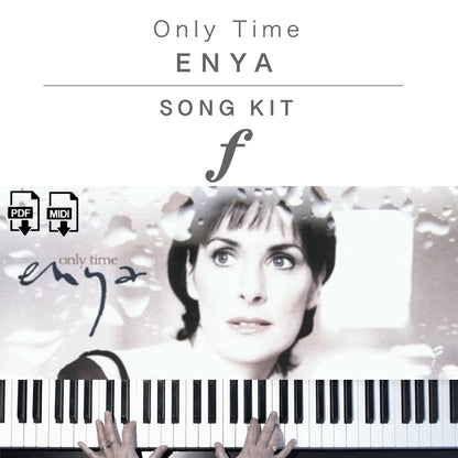 Piano Kit with all the learning resources you need to learn and master “Only Time” on piano.