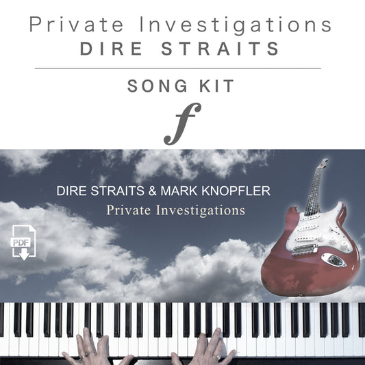 Piano Kit with all the learning resources you need to learn and master “Private Investigations” on piano.
