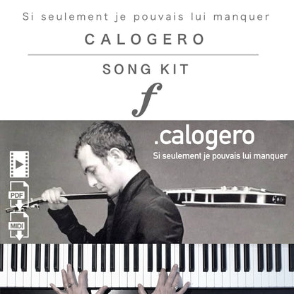 Piano Kit with all the learning resources you need to learn and master “Si seulement je pouvais lui manquer” on piano.