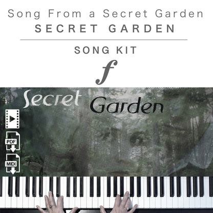Piano Kit with all the learning resources you need to learn and master “Song from a secret garden” on piano.