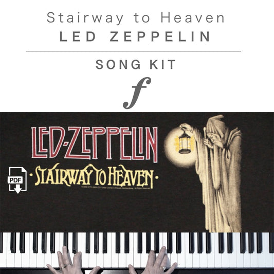 Piano Kit with all the learning resources you need to learn and master “Stairway to Heaven” on piano.