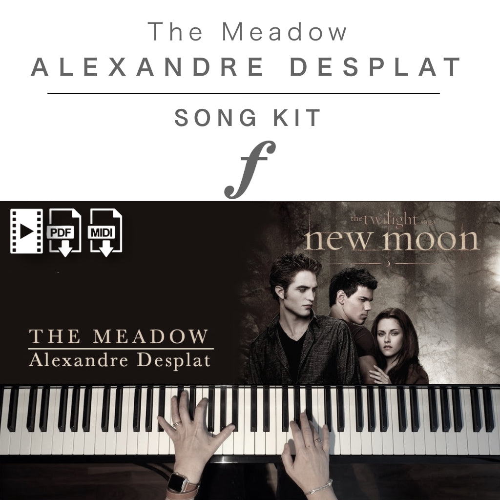 Piano Kit with all the learning resources you need to learn and master “The Meadow (Twilight Saga: New Moon)” on piano.