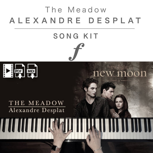 Piano Kit with all the learning resources you need to learn and master “The Meadow (Twilight Saga: New Moon)” on piano.