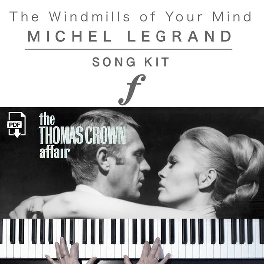 Piano Kit with all the learning resources you need to learn and master “The Windmills of your Mind” on piano.