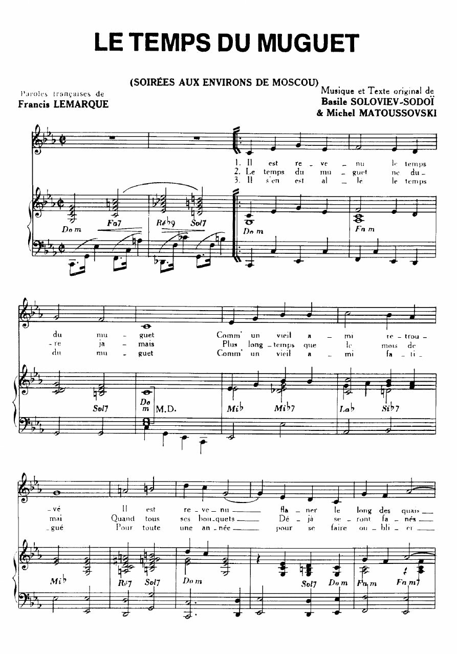 Le Temps du Muguet – Moscow Nights