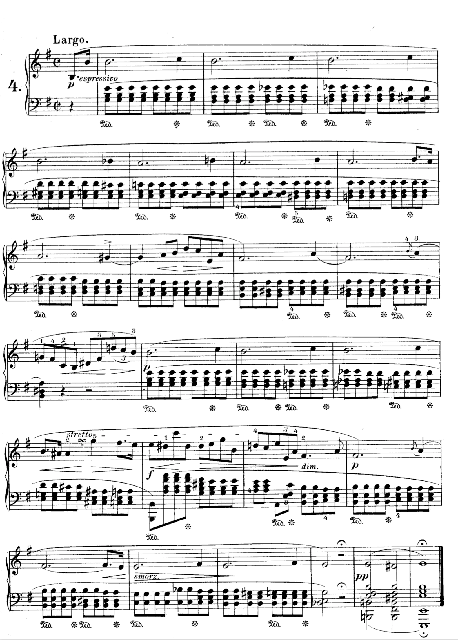 Prelude N. 4 Op. 28 en E Minor – CHOPIN – Piano Sheet Music